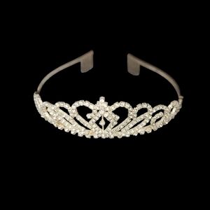 Beautiful Rhinestone Metal Tiara Crown Queen Brdgerton Wedding Prom